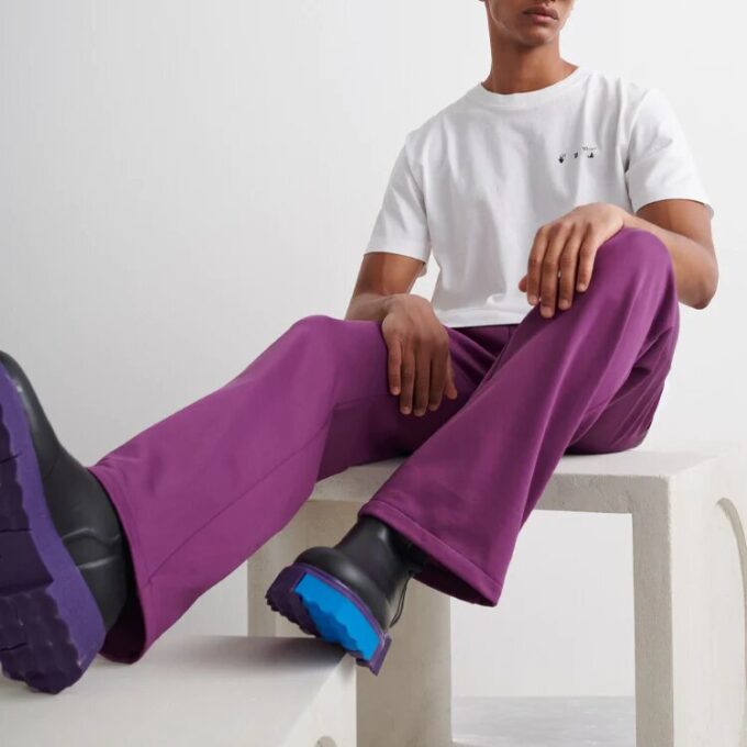Off-White Herre SS22 Caravaggio Arrow Logo kortærmet versjon hvit T-skjorte