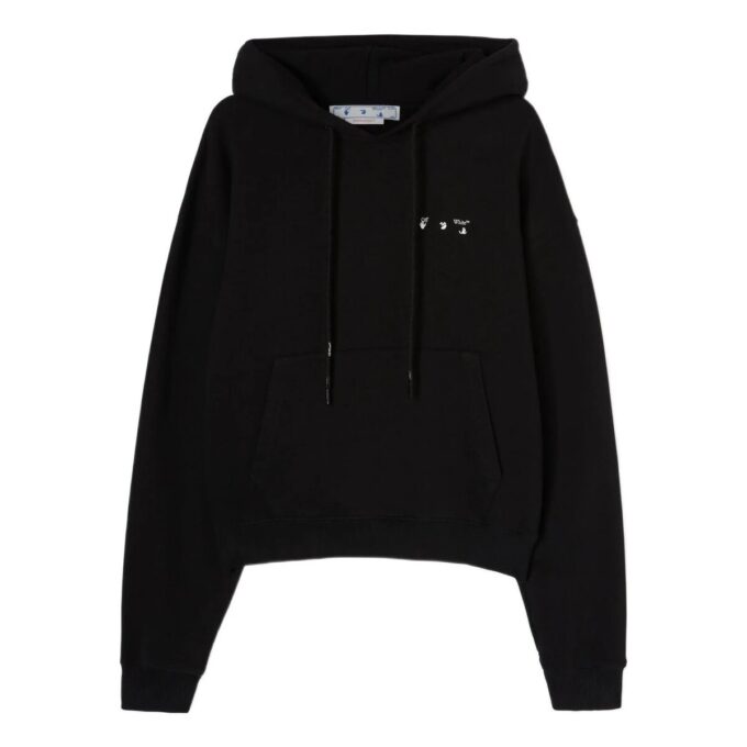 Off-White Herre SS22 Caravaggio-maleri-trykk, hette, lange ermer, svart