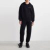 Off-White Herre SS22 Caravaggio-maleri-trykk, hette, lange ermer, svart