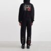Off-White Herre SS22 Caravaggio-maleri-trykk, hette, lange ermer, svart