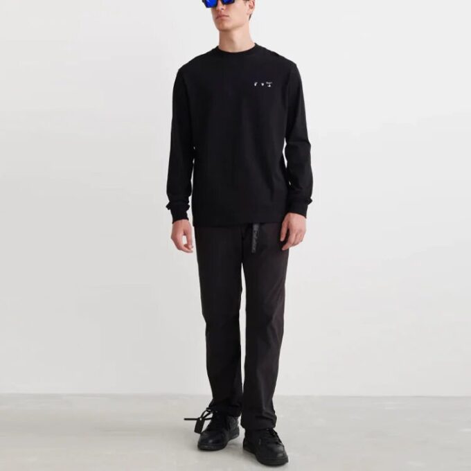 Off-White Herre SS22 Caravaggio Painting Rundhalset Svart