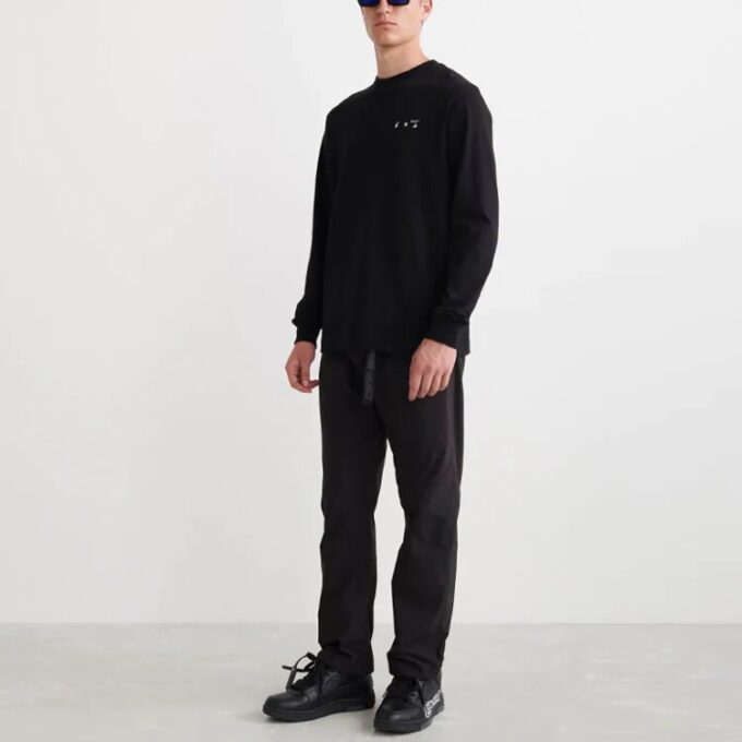 Off-White Herre SS22 Caravaggio Painting Rundhalset Svart
