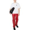 Off-White Herre SS22 Caravaggio pilemønster med logo-trykk, rund hals, kort ermet, hvit T-skjorte