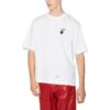 Off-White Herre SS22 Caravaggio pilemønster med logo-trykk, rund hals, kort ermet, hvit T-skjorte