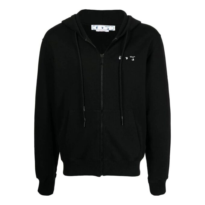 Off-White Herre SS22 Caravaggio Zipper Svart