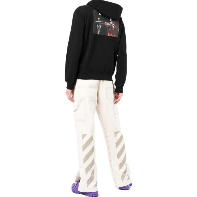 Off-White Herre SS22 Caravaggio Zipper Svart