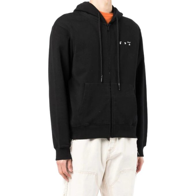 Off-White Herre SS22 Caravaggio Zipper Svart
