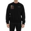 Off-White Herre SS22 Character Logo-trykk Rund hals Langermet Svart