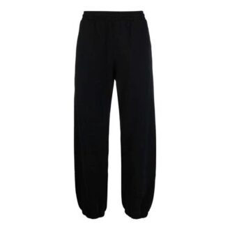 Off-White Herre SS22 Diagonale striper Bundle Feet Sportsbukser/Joggebukser Svart