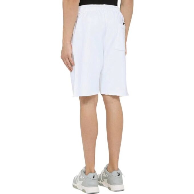 Off-White Herre SS22 Ensfargede shorts, hvit