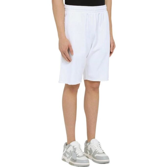 Off-White Herre SS22 Ensfargede shorts, hvit