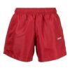 Off-White Herre SS22 Ensfargede shorts med logotrykk Rød