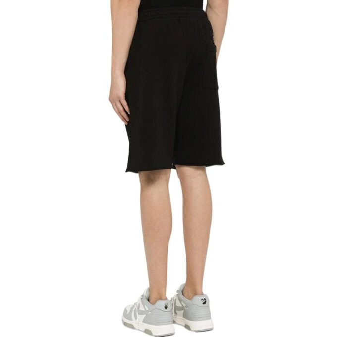 Off-White Herre SS22 Ensfargede shorts, svart
