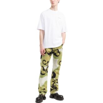 Off-White Herre SS22 Ensfarget Alfabetlogo-trykk Kortærmet versjon Hvit T-skjorte