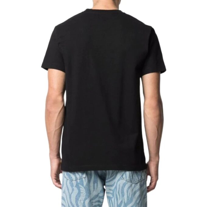 Off-White Herre SS22 Ensfarget Alfabetlogo-trykk Rundhalset Kortærmet Versjon Svart T-skjorte