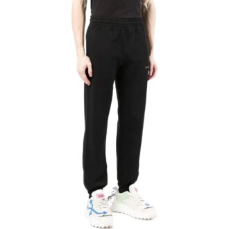 Off-White Herre SS22 Ensfarget Alfabetlogo-trykk Sportsbukser/Joggebukser Versjon Svart