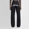 Off-White Herre SS22 Ensfarget Cargo-bukser med rette ben, uformell, svart