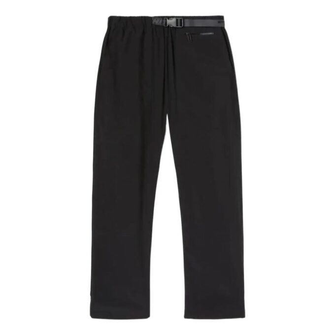 Off-White Herre SS22 Ensfarget Casual-bukser med rette ben, svart