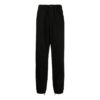 Off-White Herre SS22 Ensfarget elastisk linning, rette fritidsbukser/bukser, svart