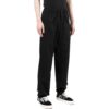 Off-White Herre SS22 Ensfarget elastisk linning, rette fritidsbukser/bukser, svart