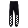 Off-White Herre SS22 Ensfarget fritidsbukser/bukser Svart