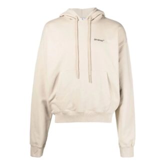 Off-White Herre SS22 Ensfarget Geometri Arrows Logo Trykk Beige Off-White Herre SS22 Ensfarget Geometri Arrows Logo Trykk Beige