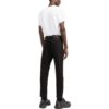 Off-White Herre SS22 Ensfarget Høy midje Rett ben Casual bukser/bukser Svart