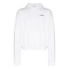 Off-White Herre SS22 Ensfarget kort casual langermet versjon hvit