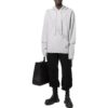 Off-White Herre SS22 Ensfarget Koselig Hettegenser med Snøring og Lange Ermer Grå