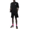Off-White Herre SS22 Ensfarget Logo-brodert kortærmet svart Short