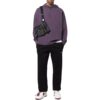 Off-White Herre SS22 Ensfarget Logo-trykk Casual Sportsbukser/Joggebukser Versjon Svart