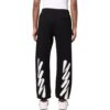 Off-White Herre SS22 Ensfarget Logo-trykk Casual Sportsbukser/Joggebukser Versjon Svart