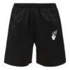 Off-White Herre SS22 Ensfarget Logo-trykk Elastisk linning Rette Shorts Vanlig versjon Svart