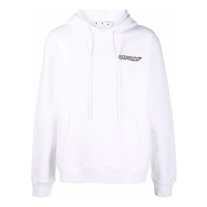 Off-White Herre SS22 Ensfarget Logo-trykk Hvit