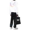 Off-White Herre SS22 Ensfarget Logo-trykk Langermet Versjon Hvit