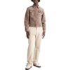 Off-White Herre SS22 Ensfarget Logo-trykk Rett Casual Bukser/Lange bukser Beige