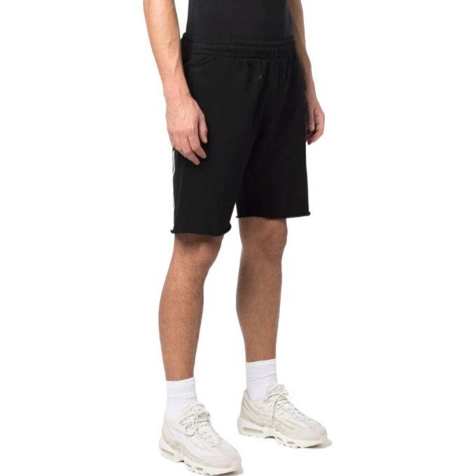 Off-White Herre SS22 Ensfarget Logo-trykk Rette Shorts Versjon Svart