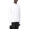 Off-White Herre SS22 Ensfarget Logo-trykk Rund hals Langermet Versjon Hvit