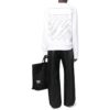 Off-White Herre SS22 Ensfarget Logo-trykk Rund hals Langermet Versjon Hvit