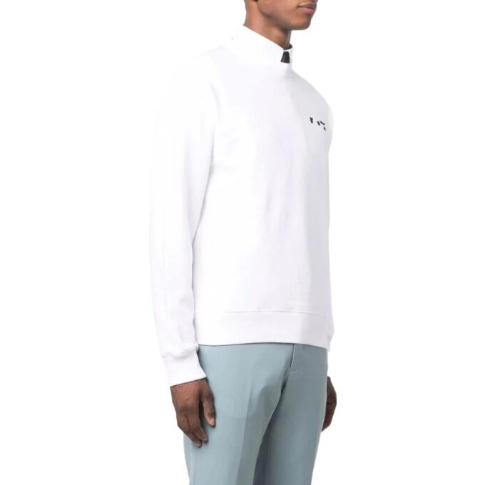 Off-White Herre SS22 Ensfarget Logo-trykk Rundhalset Versjon Hvit