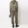 Off-White Herre SS22 Ensfarget Løs Casual Langbukse/Bukser Grønn