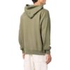 Off-White Herre SS22 Ensfarget med illustrasjonstrykk, hette og lange ermer, grønn