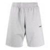Off-White Herre SS22 ensfarget med logotrykk, rettsnittet Shorts, grå