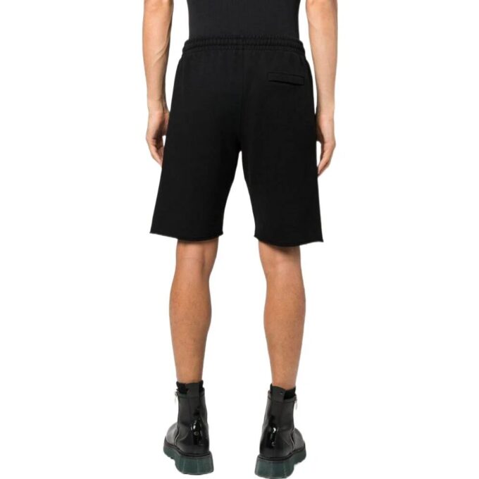 Off-White Herre SS22 Ensfarget med logotrykk Sportsshorts Versjon Svart