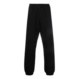 Off-White Herre SS22 Ensfarget med pilemønster, sportsbukser/joggebukser, svart