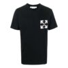 Off-White Herre SS22 Ensfarget pil-logo Rund hals Shorts Versjon Hvit T-skjorte