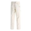 Off-White Herre SS22 Ensfarget Rett Casual Bukser/Lange Bukser Hvit