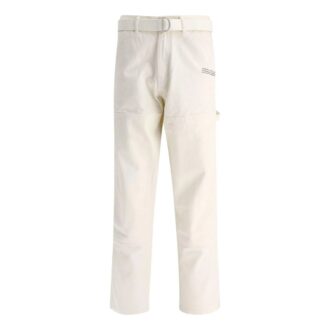 Off-White Herre SS22 Ensfarget Rett Casual Bukser/Lange Bukser Hvit