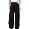 Off-White Herre SS22 Ensfarget Rett Casual Bukser/Løs Passform Svart
