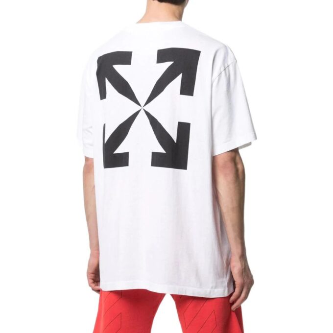 Off-White Herre SS22 ensfarget rundhalset kortærmet versjon hvit T-skjorte